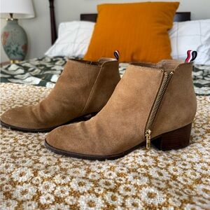 Tommy Hilfiger Brown Ankle Booties